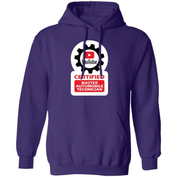 Certified YouTube Master Automotive Technician G185 Pullover Hoodie - Image 9