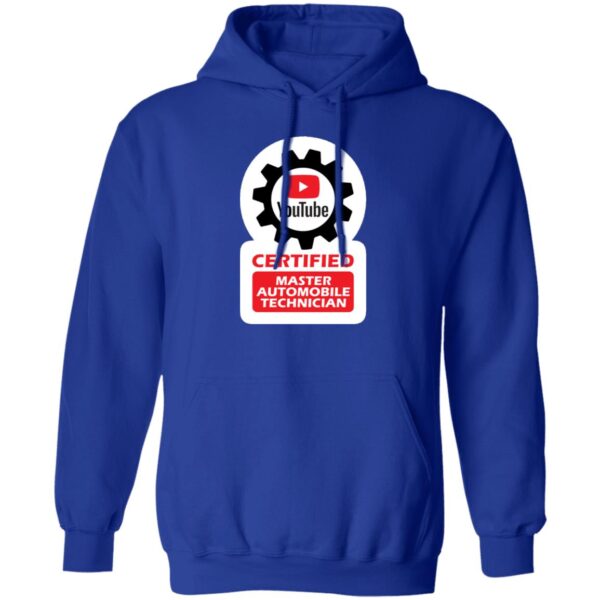 Certified YouTube Master Automotive Technician G185 Pullover Hoodie - Image 11