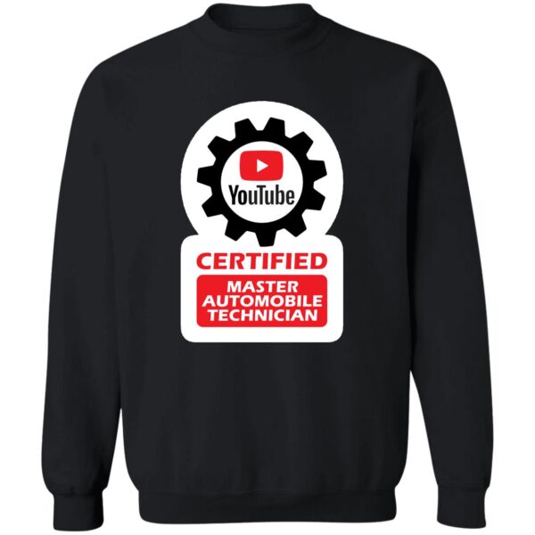 Certified YouTube Master Automotive Technician Z65x Pullover Crewneck Sweatshirt 8 oz (Closeout) - Image 2
