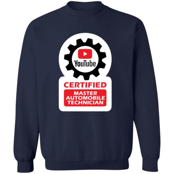 Certified YouTube Master Automotive Technician Z65x Pullover Crewneck Sweatshirt 8 oz (Closeout) - Image 4