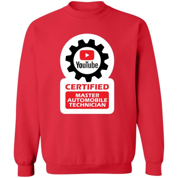 Certified YouTube Master Automotive Technician Z65x Pullover Crewneck Sweatshirt 8 oz (Closeout) - Image 5