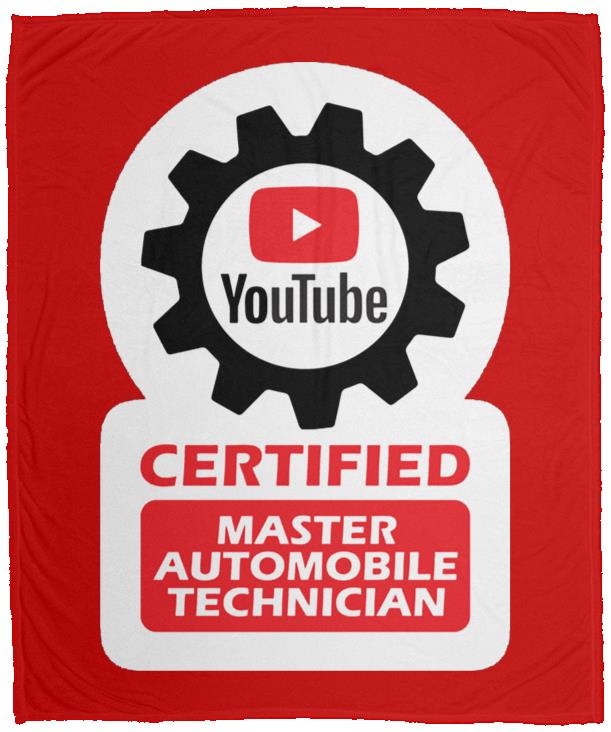 Certified YouTube Master Automotive Technician VPM Cozy Plush Fleece Blanket - 50x60 - Image 9