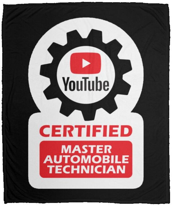 Certified YouTube Master Automotive Technician VPM Cozy Plush Fleece Blanket - 50x60 - Image 2