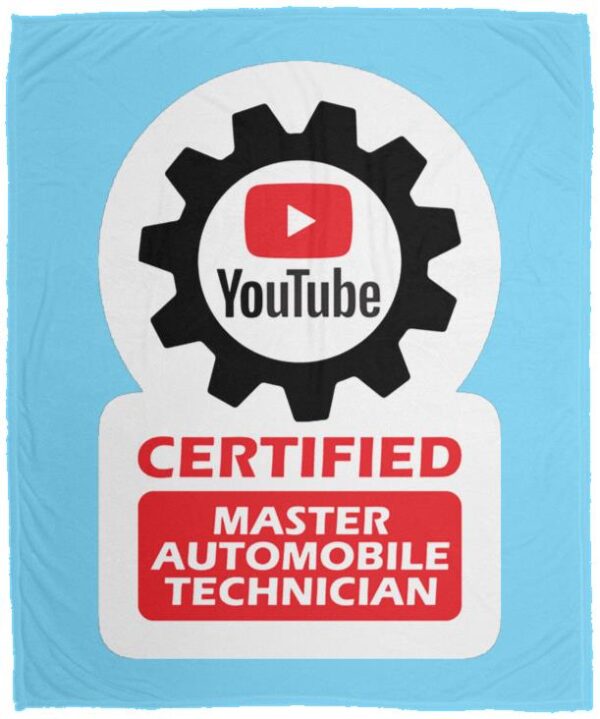 Certified YouTube Master Automotive Technician VPM Cozy Plush Fleece Blanket - 50x60 - Image 4