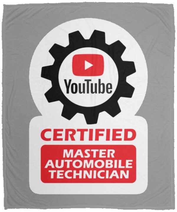 Certified YouTube Master Automotive Technician VPM Cozy Plush Fleece Blanket - 50x60 - Image 5