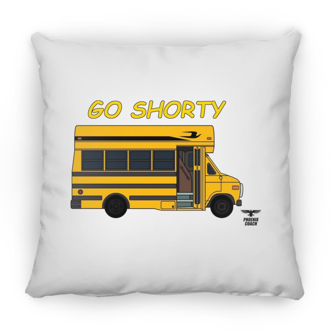 Go Shorty Skoolie ZP14 Small Square Pillow