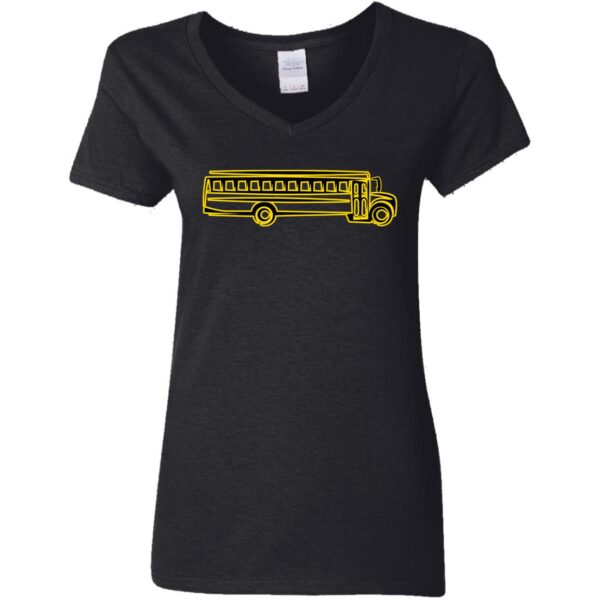 Skoolie Graphic G500VL Ladies' 5.3 oz. V-Neck T-Shirt - Image 2