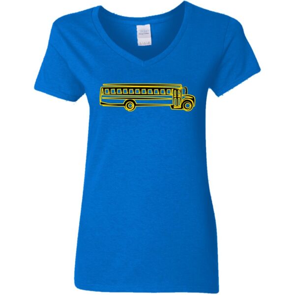 Skoolie Graphic G500VL Ladies' 5.3 oz. V-Neck T-Shirt - Image 6