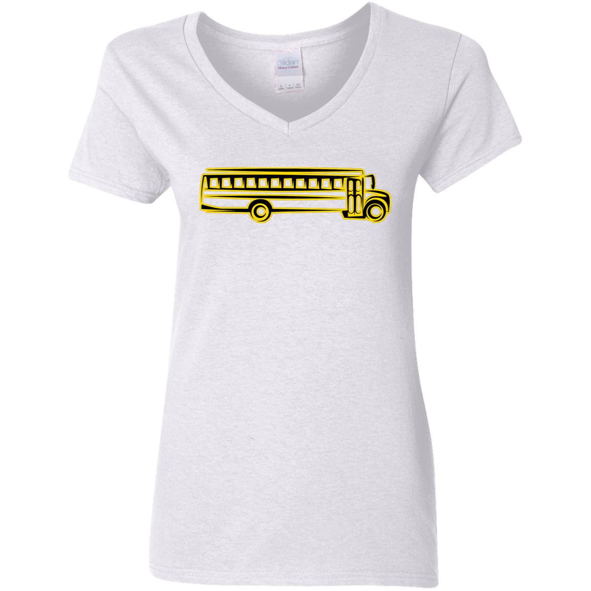 Skoolie Graphic G500VL Ladies' 5.3 oz. V-Neck T-Shirt