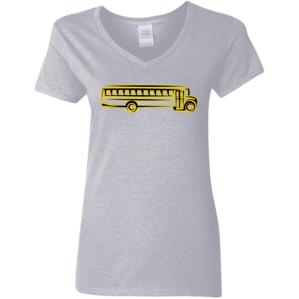 Skoolie Graphic G500VL Ladies' 5.3 oz. V-Neck T-Shirt - Image 7