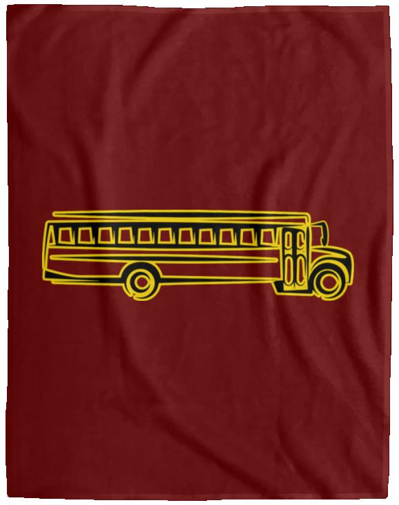 Skoolie Graphic VPL Cozy Plush Fleece Blanket - 60x80 - Image 10