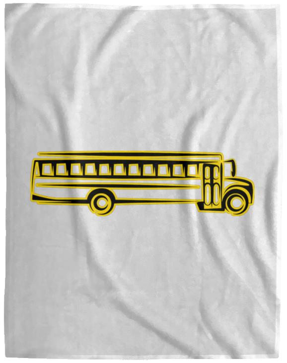 Skoolie Graphic VPL Cozy Plush Fleece Blanket - 60x80