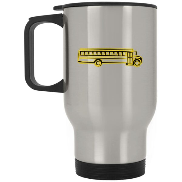 Skoolie Graphic XP8400S Silver Stainless Travel Mug
