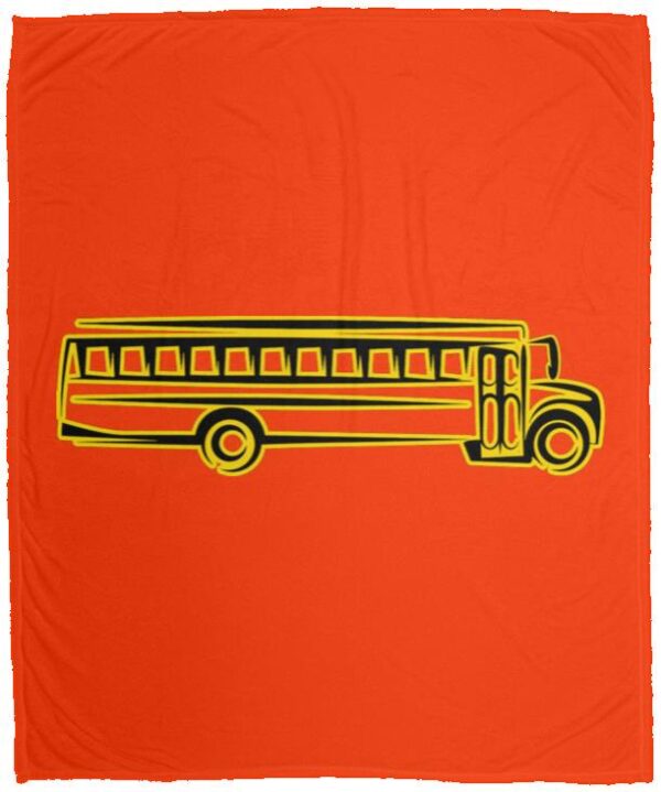 Skoolie Graphic VPM Cozy Plush Fleece Blanket - 50x60 - Image 13