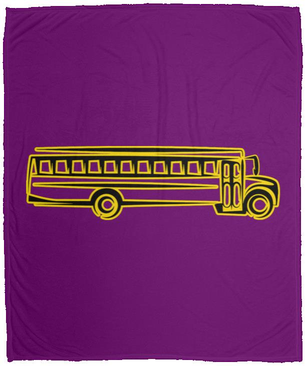 Skoolie Graphic VPM Cozy Plush Fleece Blanket - 50x60 - Image 14