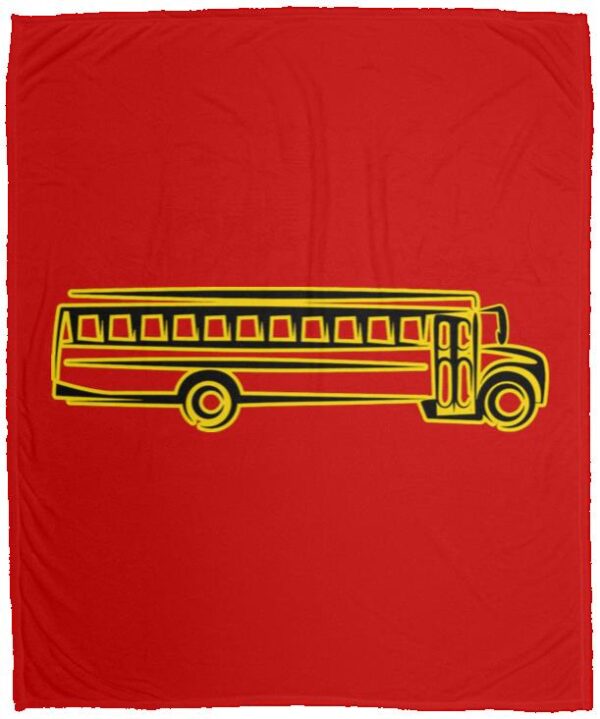 Skoolie Graphic VPM Cozy Plush Fleece Blanket - 50x60 - Image 15