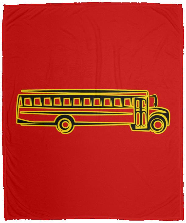 Skoolie Graphic VPM Cozy Plush Fleece Blanket - 50x60 - Image 15