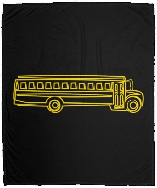 Skoolie Graphic VPM Cozy Plush Fleece Blanket - 50x60 - Image 3