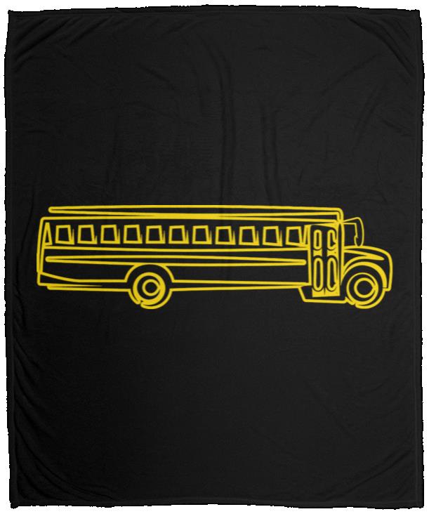 Skoolie Graphic VPM Cozy Plush Fleece Blanket - 50x60 - Image 3