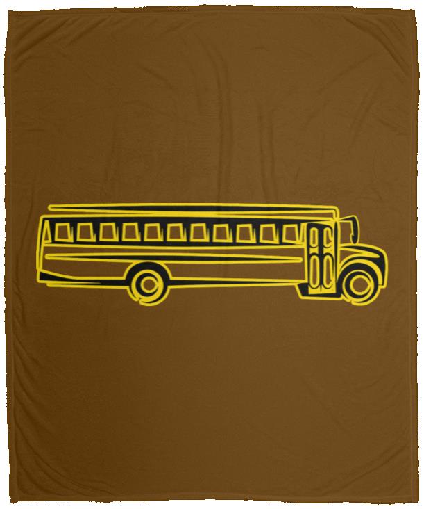 Skoolie Graphic VPM Cozy Plush Fleece Blanket - 50x60 - Image 4