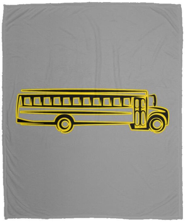 Skoolie Graphic VPM Cozy Plush Fleece Blanket - 50x60 - Image 8