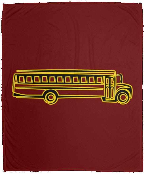 Skoolie Graphic VPM Cozy Plush Fleece Blanket - 50x60 - Image 10