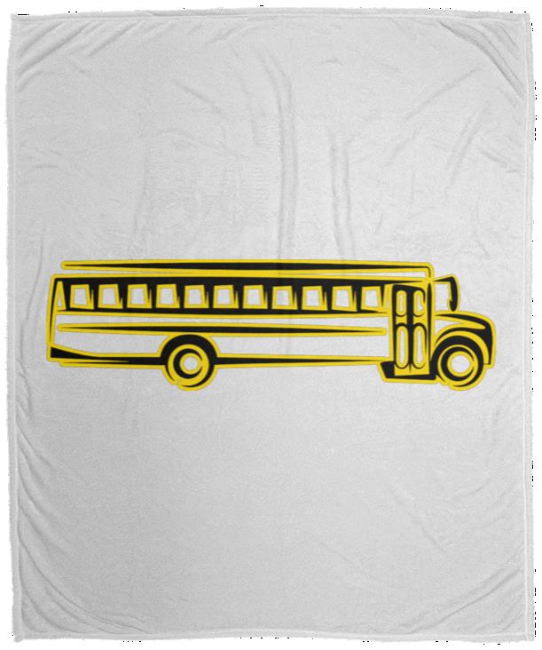 Skoolie Graphic VPM Cozy Plush Fleece Blanket - 50x60