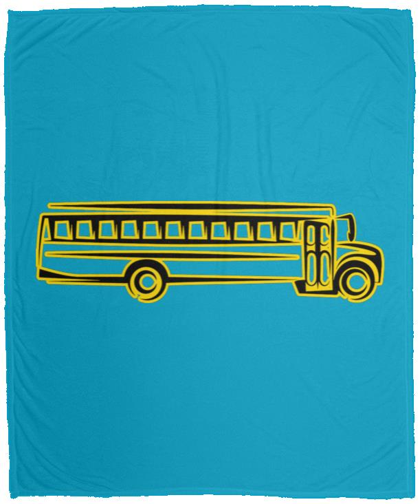 Skoolie Graphic VPM Cozy Plush Fleece Blanket - 50x60 - Image 19