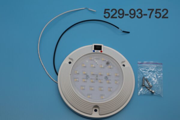 529-93-752 - Dome Light 6" round with 3 position switch, Red/White 48 LED